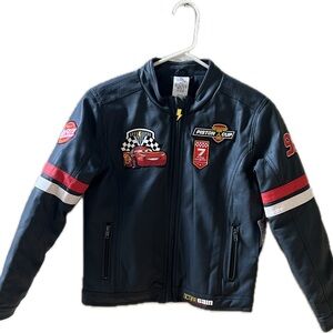 Disney Cars Black  Pleather Jacket